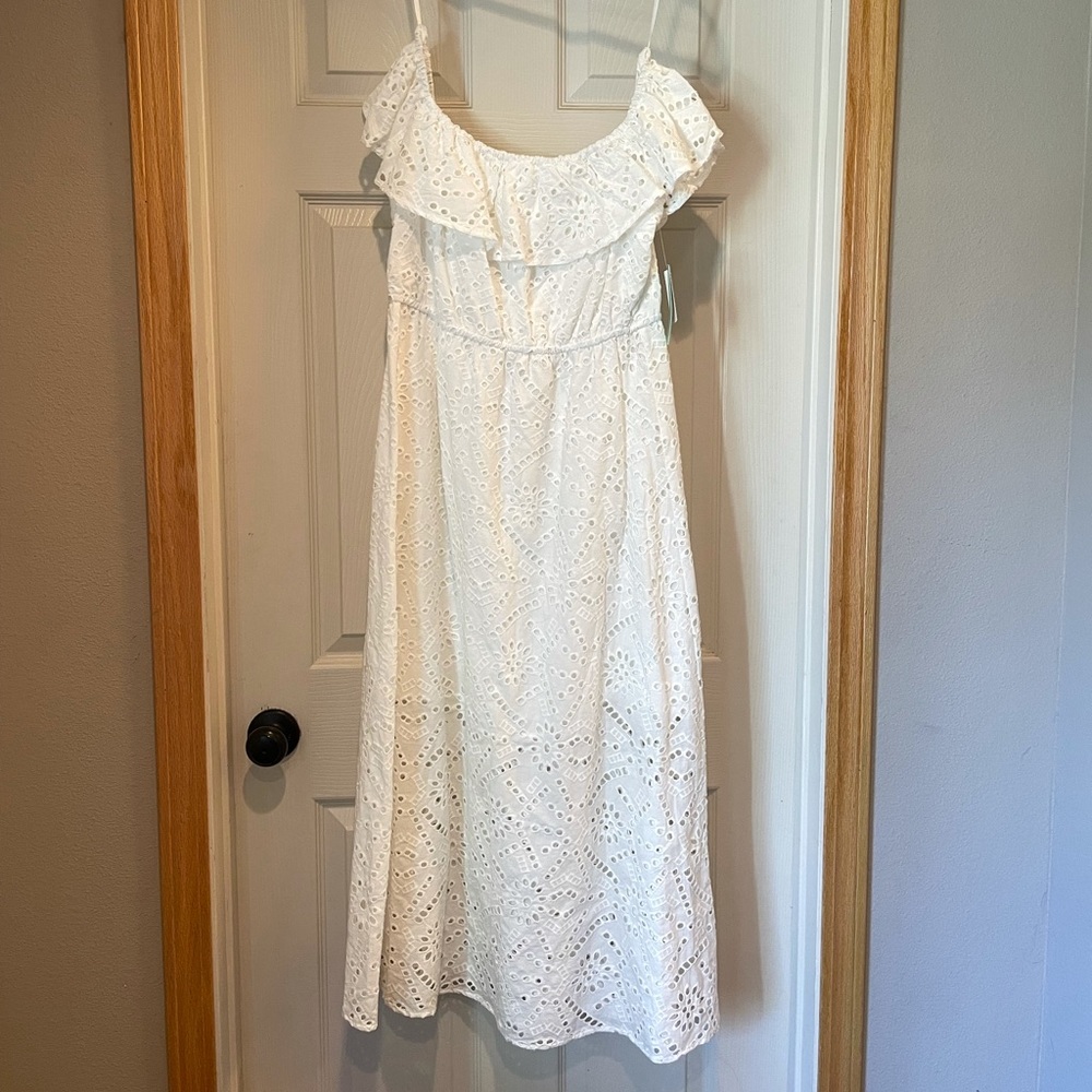 White off the shoulder dress